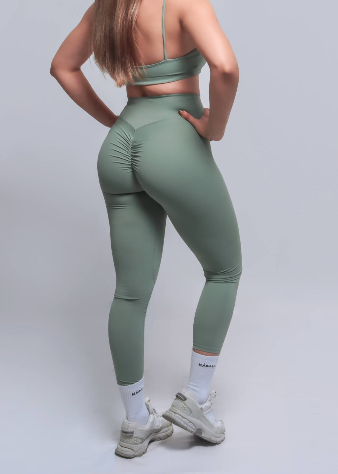 Leggings scrunch Kábala Colección Origen verde